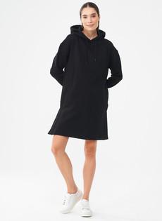 Long Hoodie Dress Black via Shop Like You Give a Damn