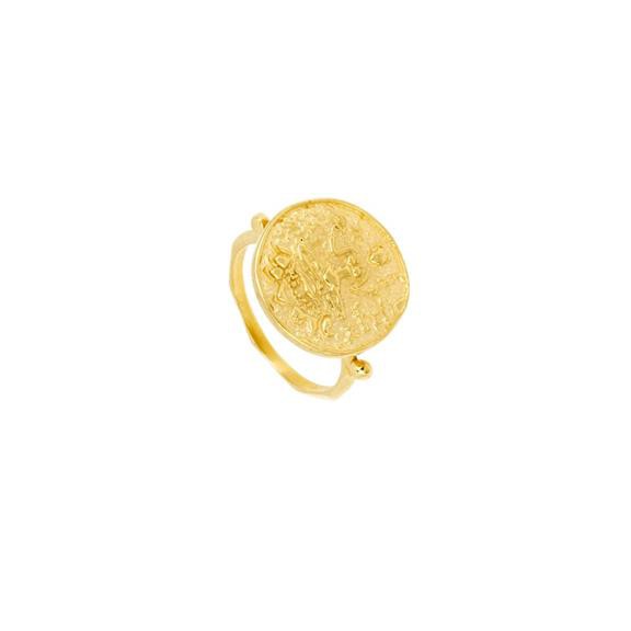 Ring Lakshmi Coin Gold from Shop Like You Give a Damn