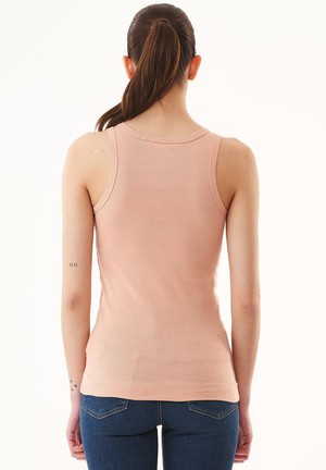 Top Ribbed Tan Orange from Shop Like You Give a Damn