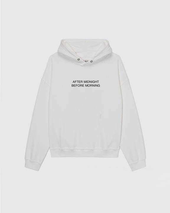 Hoodie All Day All Night White from Shop Like You Give a Damn