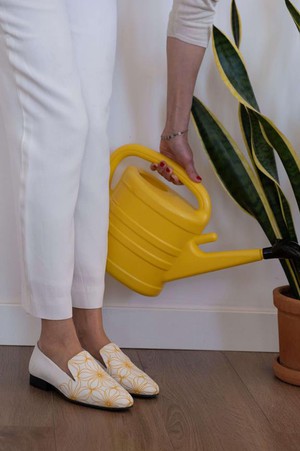 Loafers Flowers Yellow & White from Shop Like You Give a Damn