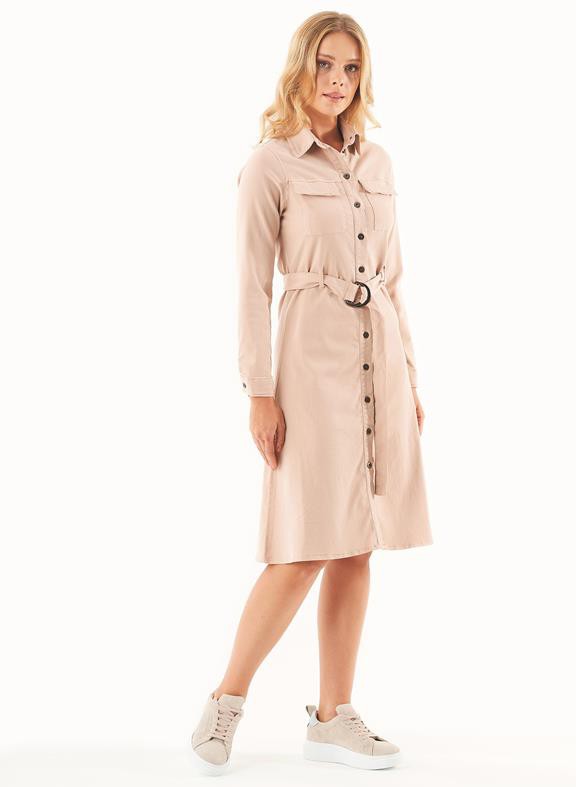 Shirt Dress Tencel Organic Cotton Beige from Shop Like You Give a Damn