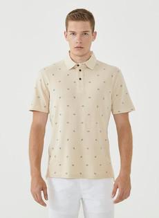 Polo Shirt Bicycles Beige via Shop Like You Give a Damn