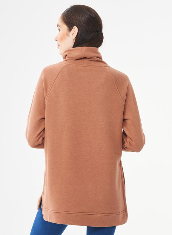 Turtleneck Sweatshirt Light Brown from Shop Like You Give a Damn