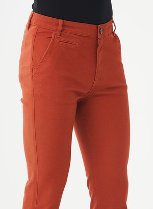 Skinny Chino Pants Ginger Brown from Shop Like You Give a Damn