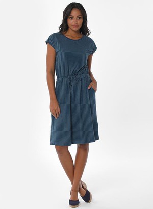 Striped Jersey Dress Navy from Shop Like You Give a Damn
