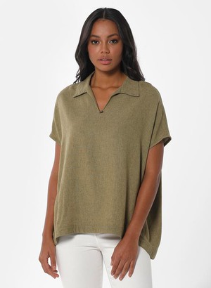 Blouse Olive Green from Shop Like You Give a Damn