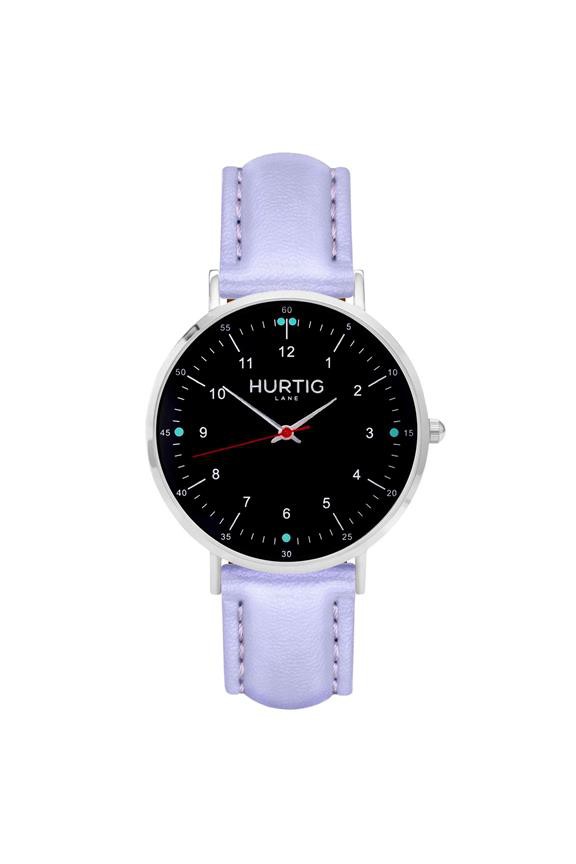 Moderna Watch Silver, Black & Lilac from Shop Like You Give a Damn