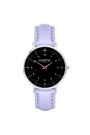 Moderna Watch Silver, Black & Lilac from Shop Like You Give a Damn
