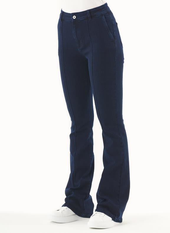Flared Jeans Organic Cotton Dark Navy from Shop Like You Give a Damn