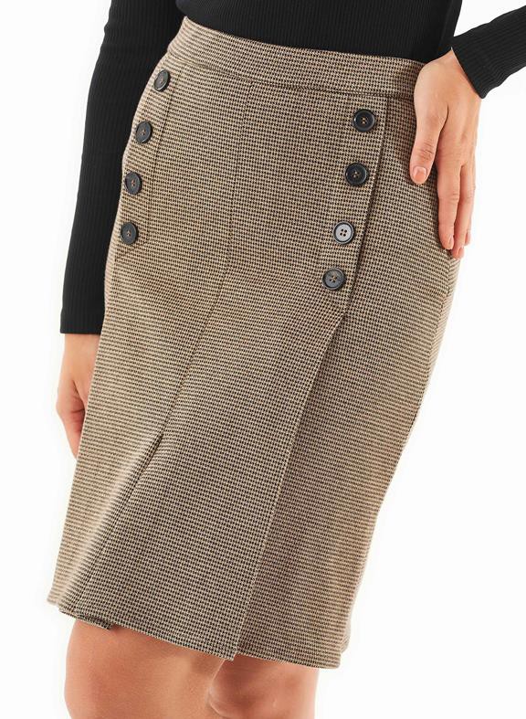 Skirt Organic Cotton Blend Black Camel from Shop Like You Give a Damn