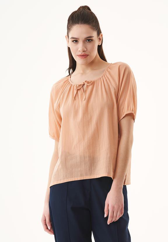 Voile Blouse Light Brown from Shop Like You Give a Damn
