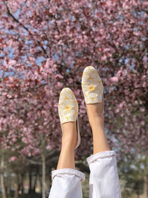 Loafers Flowers Yellow & White from Shop Like You Give a Damn
