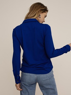 Shirt Cedar Cobalt Blue from Shop Like You Give a Damn