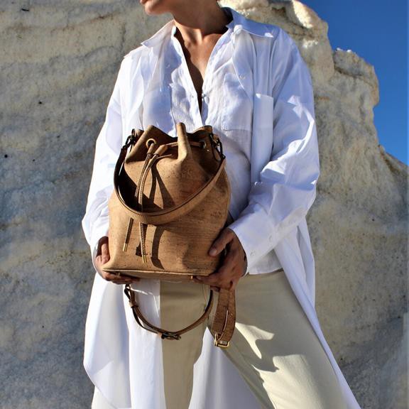 Bucket Bag Backpack Gamma Cork from Shop Like You Give a Damn