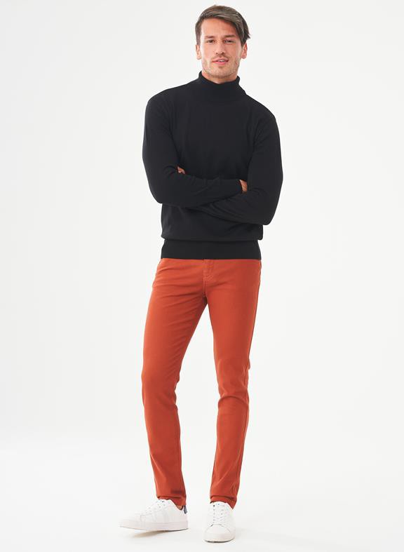 Skinny Chino Pants Ginger Brown from Shop Like You Give a Damn