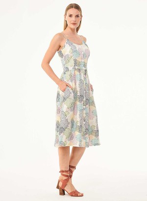 Spaghetti Strap Dress Dots Multicolour from Shop Like You Give a Damn