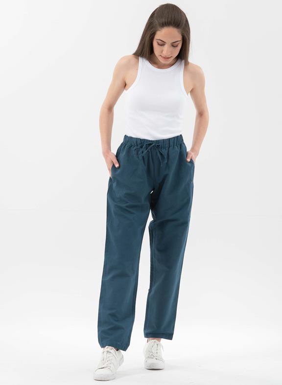 Straight Leg Pants Navy from Shop Like You Give a Damn