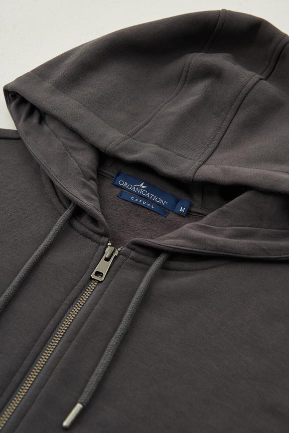 Sweat Jacket Dark Grey from Shop Like You Give a Damn Sweat Jacket Dark Grey from Shop Like You Give a Damn