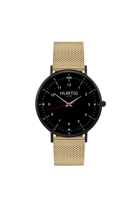 Moderna Steel Watch All Black & Gold from Shop Like You Give a Damn