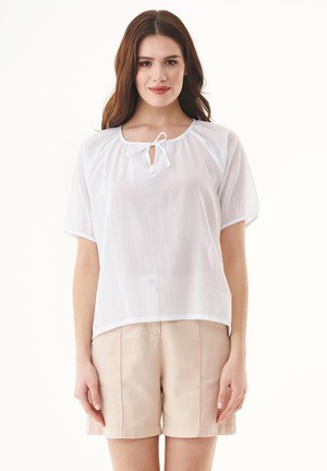 Voile Blouse White from Shop Like You Give a Damn