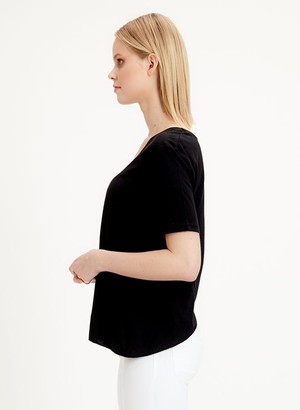 T-Shirt V-Neck Black from Shop Like You Give a Damn