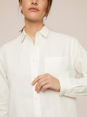 Willow Blouse Linen Off-White from Shop Like You Give a Damn