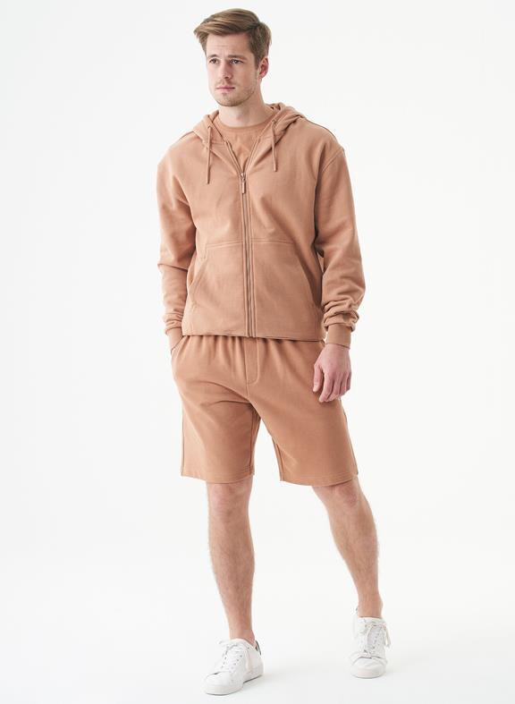 Unisex Zip-Up Hoodie Junda Light Brown from Shop Like You Give a Damn
