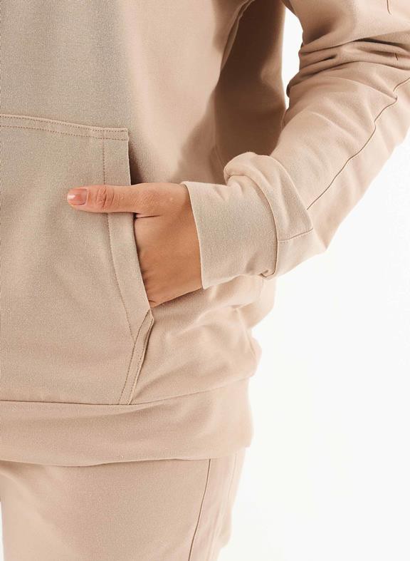 Sweat Hoodie Organic Cotton Beige from Shop Like You Give a Damn