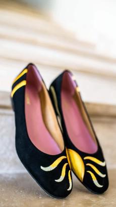 Ballerinas Sun Set Black & Yellow via Shop Like You Give a Damn