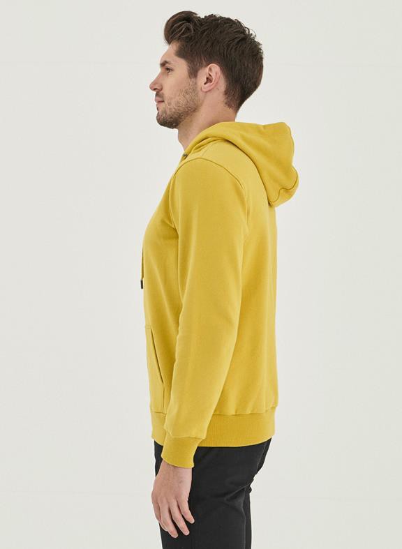 Hooded Sweat Jacket Organic Cotton Dark Yellow from Shop Like You Give a Damn