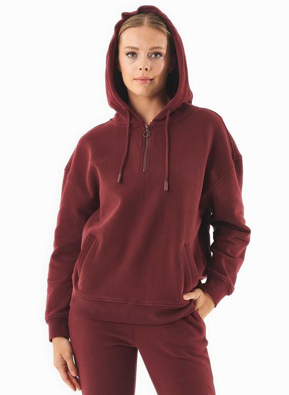 Sweat Hoodie Organic Cotton Bordeaux from Shop Like You Give a Damn
