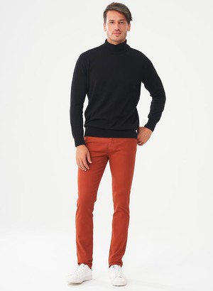 Skinny Chino Pants Ginger Brown from Shop Like You Give a Damn