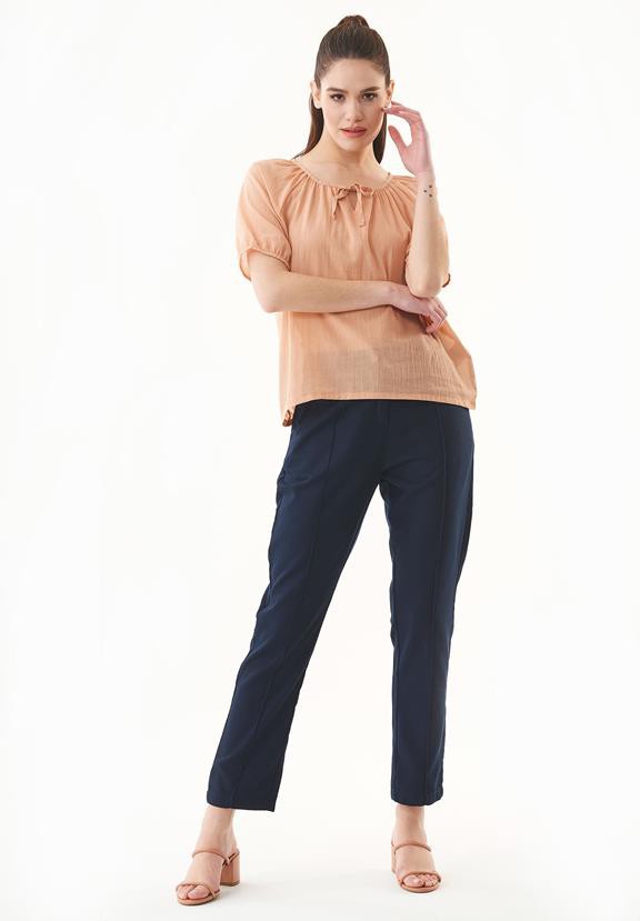 Voile Blouse Light Brown from Shop Like You Give a Damn