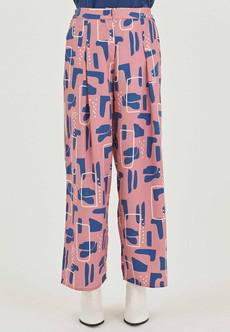 Pants With Allover Print Pink & Blue via Shop Like You Give a Damn