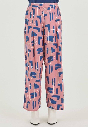 Pants With Allover Print Pink & Blue from Shop Like You Give a Damn