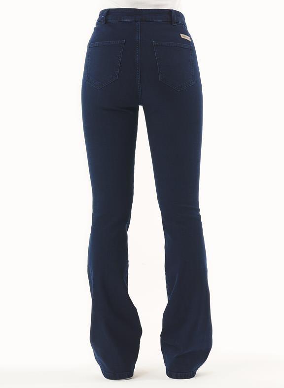 Flared Jeans Organic Cotton Dark Navy from Shop Like You Give a Damn