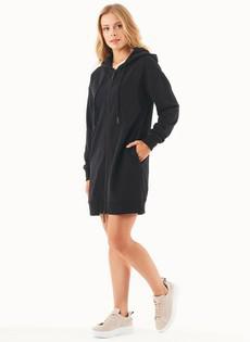 Soft Touch Sweat Jacket Long Black via Shop Like You Give a Damn