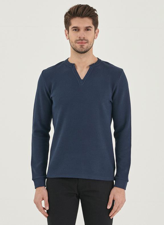 Top Long Sleeves Organic Cotton Navy from Shop Like You Give a Damn