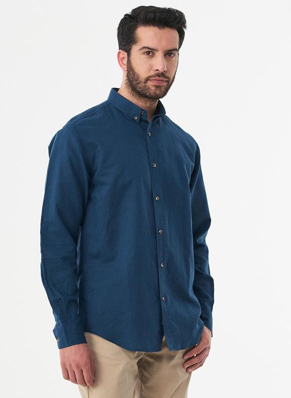 Long Sleeve Shirt Navy from Shop Like You Give a Damn