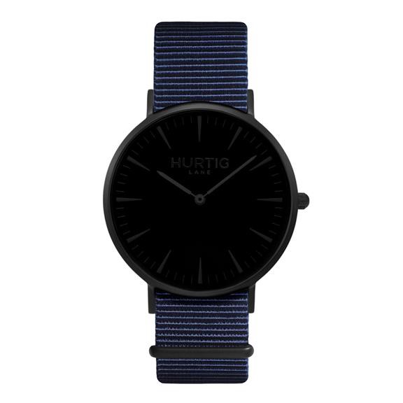 Montezuma Nato Watch All Black & Ocean Blue from Shop Like You Give a Damn