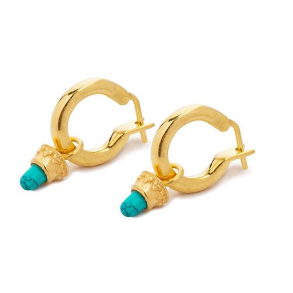 Acorn Hoops Gold Plated 22ct from Shop Like You Give a Damn