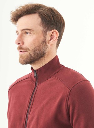 Soft Touch Sweat Jacket Bordeaux from Shop Like You Give a Damn
