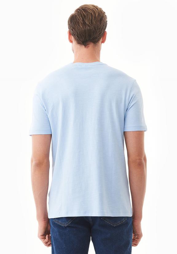 T-Shirt V-Neck Basic Powder Blue from Shop Like You Give a Damn