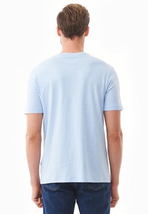 T-Shirt V-Neck Basic Powder Blue from Shop Like You Give a Damn