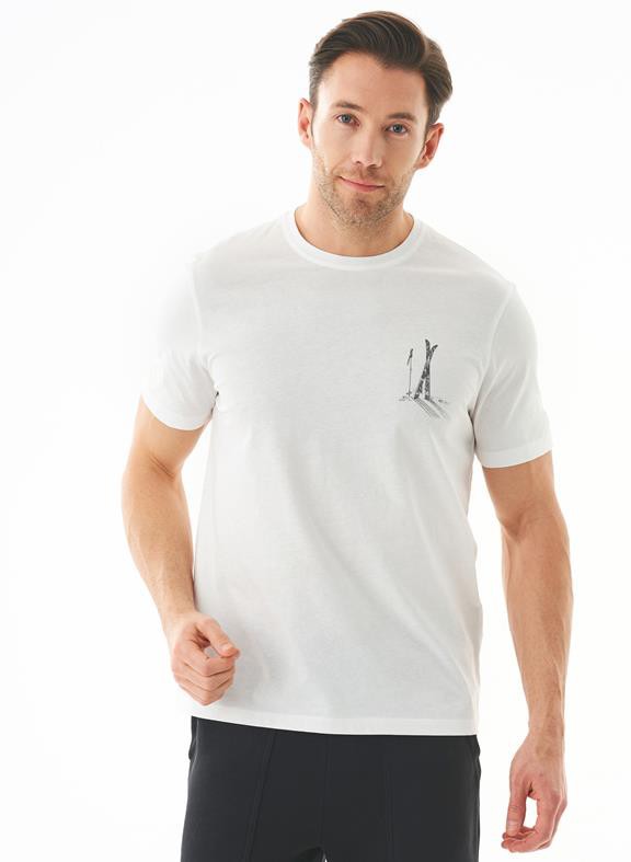 T-Shirt Organic Cotton Ski Off-White from Shop Like You Give a Damn