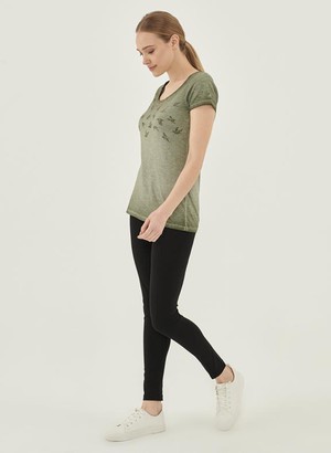 T-Shirt Bird Print Khaki from Shop Like You Give a Damn