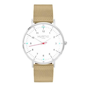 Moderna Steel Watch Silver, White & Gold from Shop Like You Give a Damn
