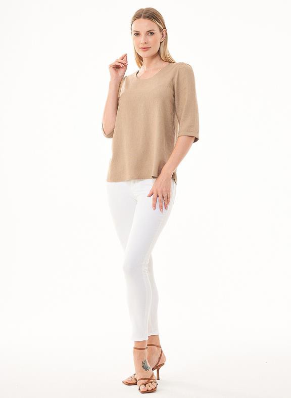 Top Ecovero Linen Beige from Shop Like You Give a Damn