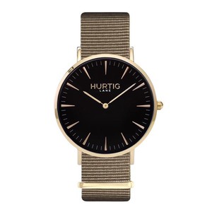 Montezuma Nylon Watch Gold, Black & Sand from Shop Like You Give a Damn